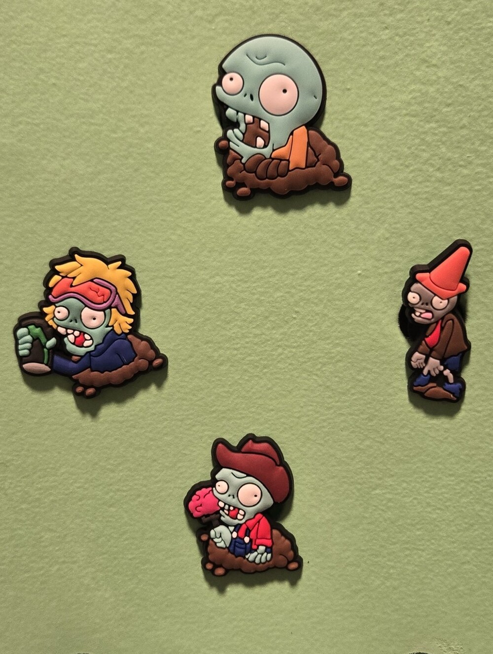 Plants vs Zombies Zombie Croc Jibbitz Charms Set